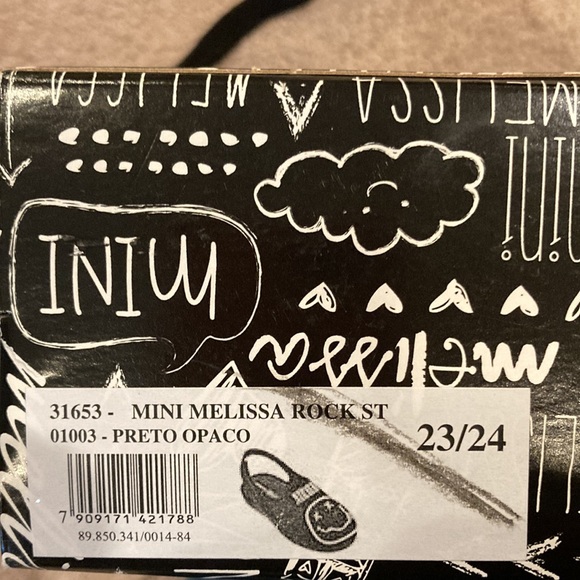 New Mini Melissa Nirvana size 23/24 kids/ toddler